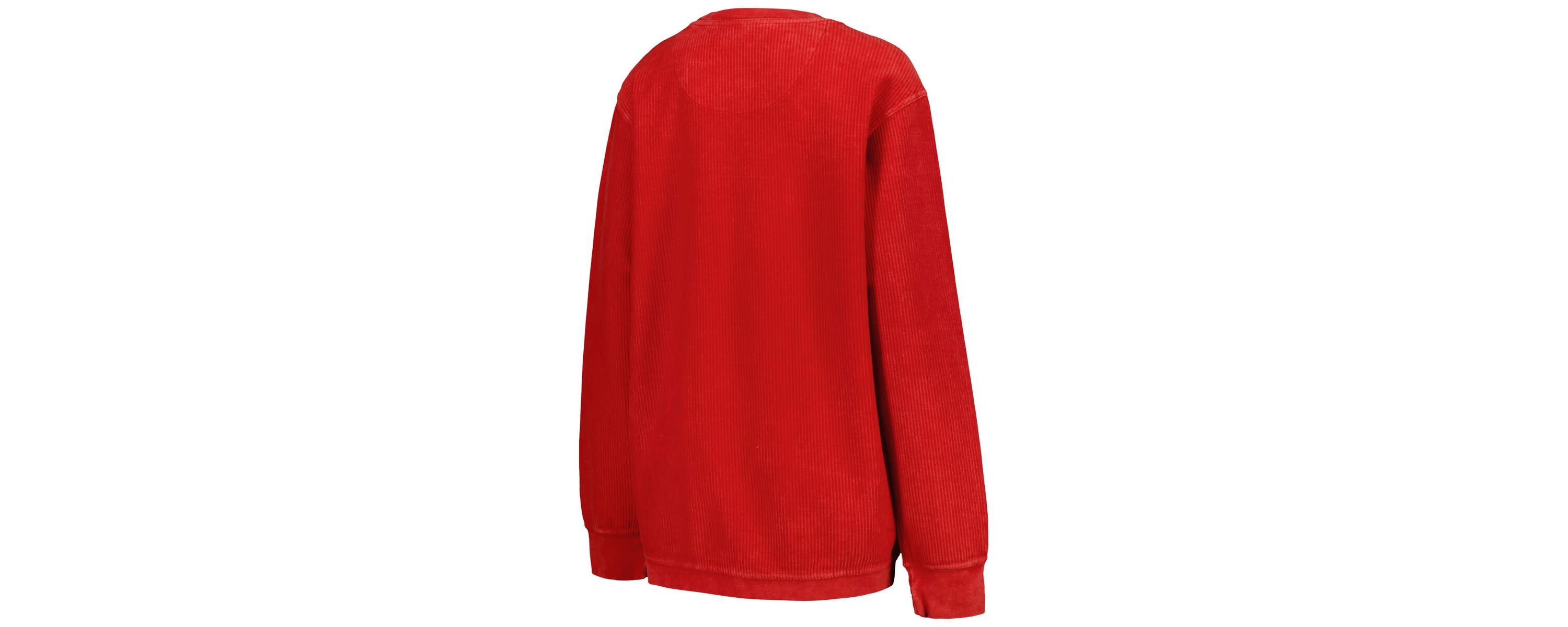 NCAA Ohio State Buckeyes Comfy Corded Vintage Wash Basic Arch Pullover Sweatshirt