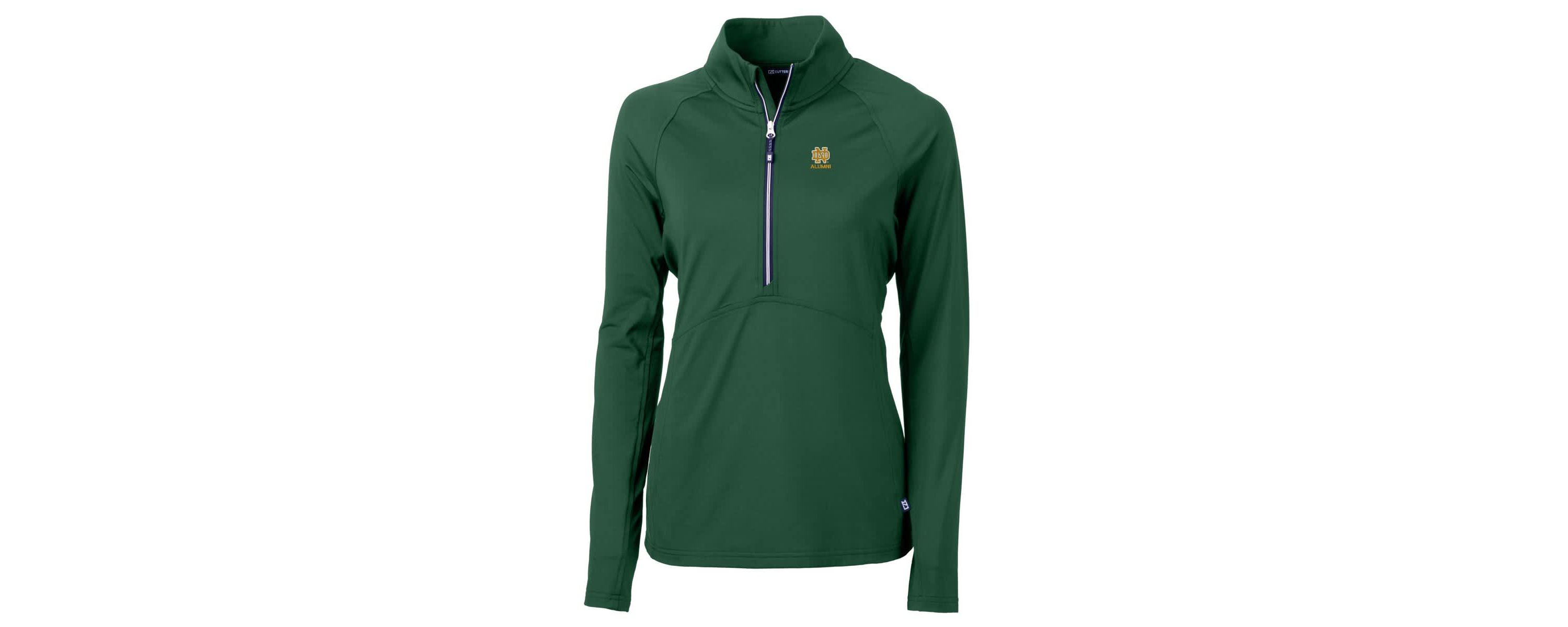 NCAA Notre Dame Fighting Irish Alumni Adapt Eco Knit Stretch Recycled Half-Zip Pullover Top