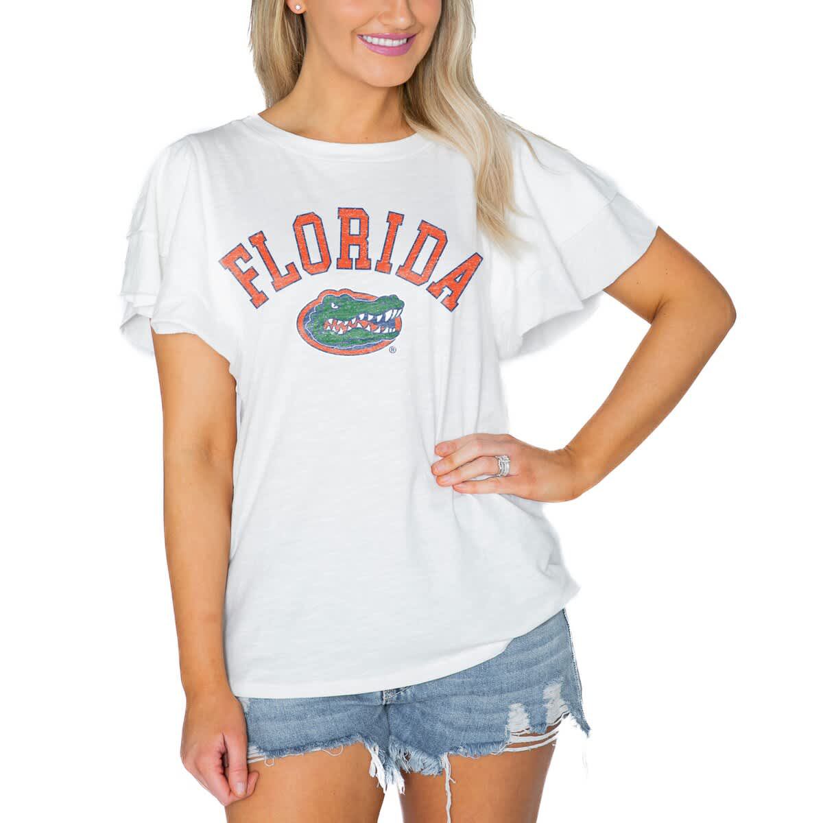 NCAA Florida Gators Arch Logo Flutter Sleeve Lightweight T-Shirt