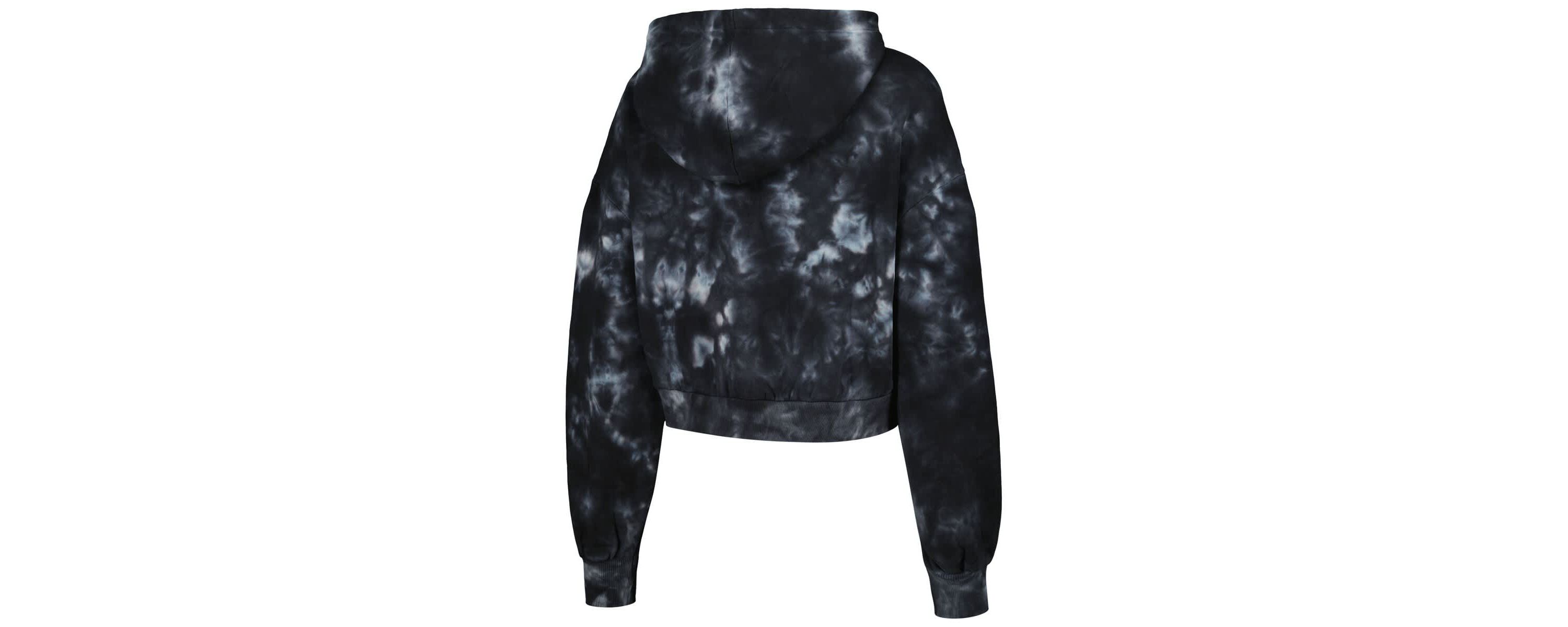NBA Chicago Bulls Tie-Dye Cropped Pullover Hoodie