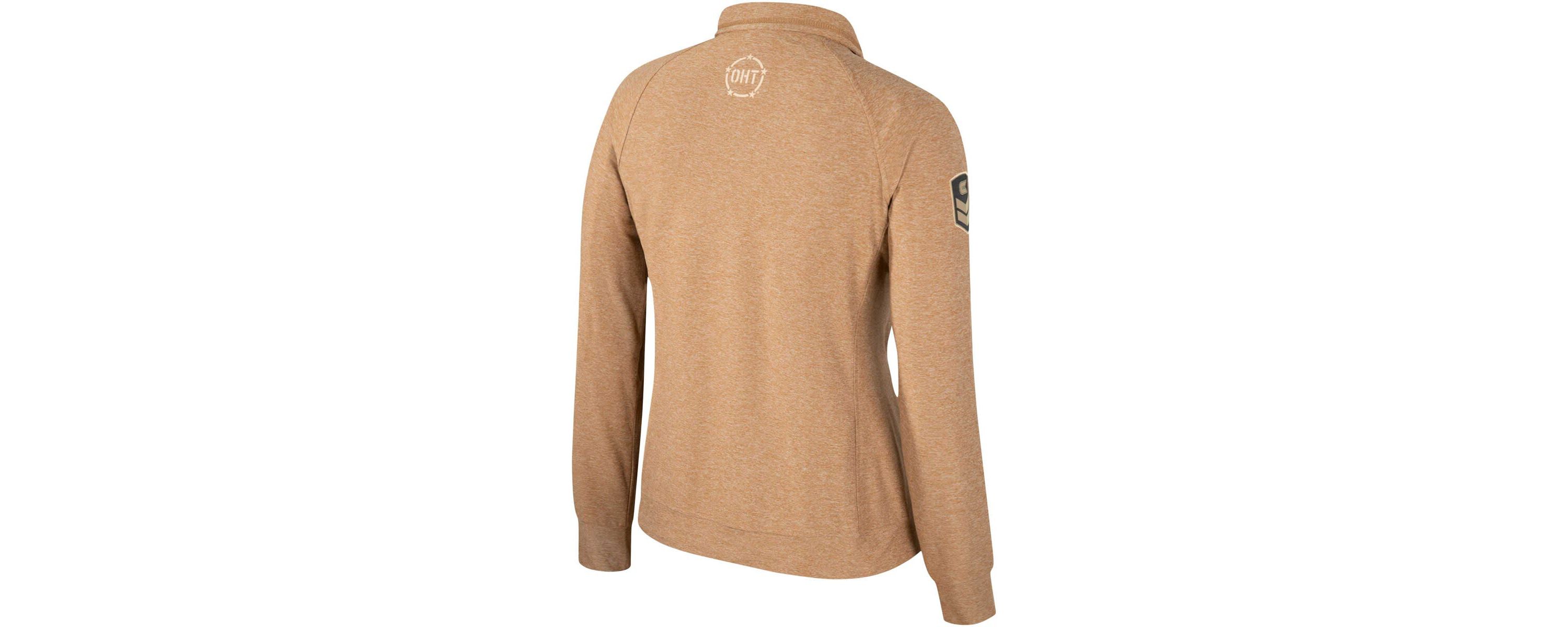 NCAA Michigan State Spartans OHT Military Appreciation Sand Tatum Quarter-Snap Raglan Jacket