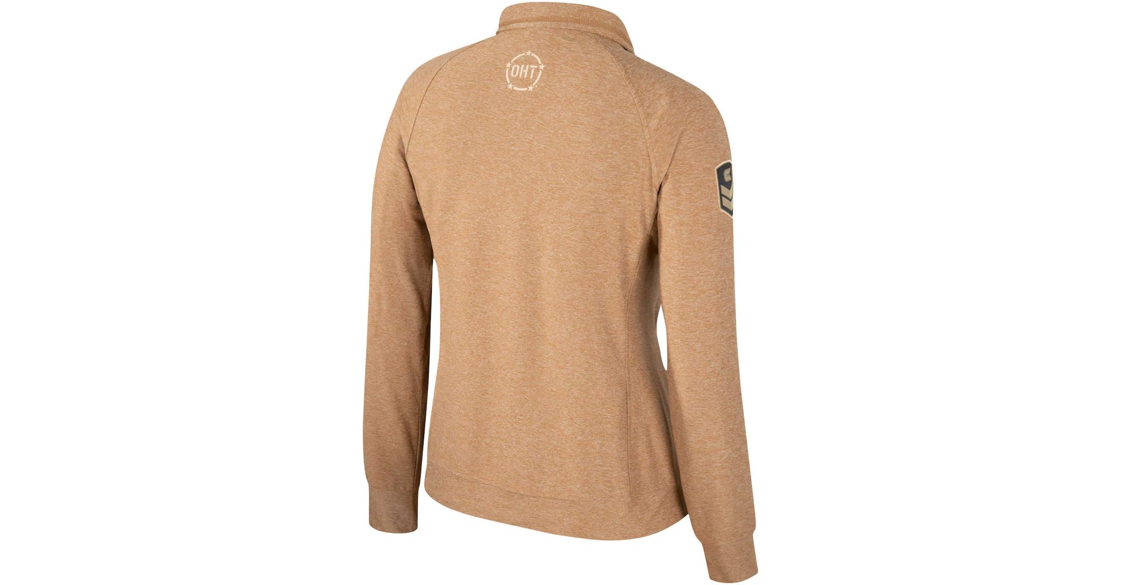 NCAA Penn State Nittany Lions OHT Military Appreciation Sand Tatum Quarter-Snap Raglan Jacket