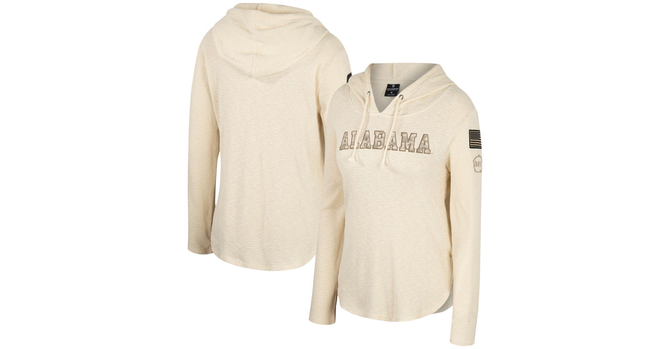 Alabama Crimson Tide NCAA Alabama Tide OHT Military Appreciation Casey Raglan Long Sleeve Hoodie T-Shirt
