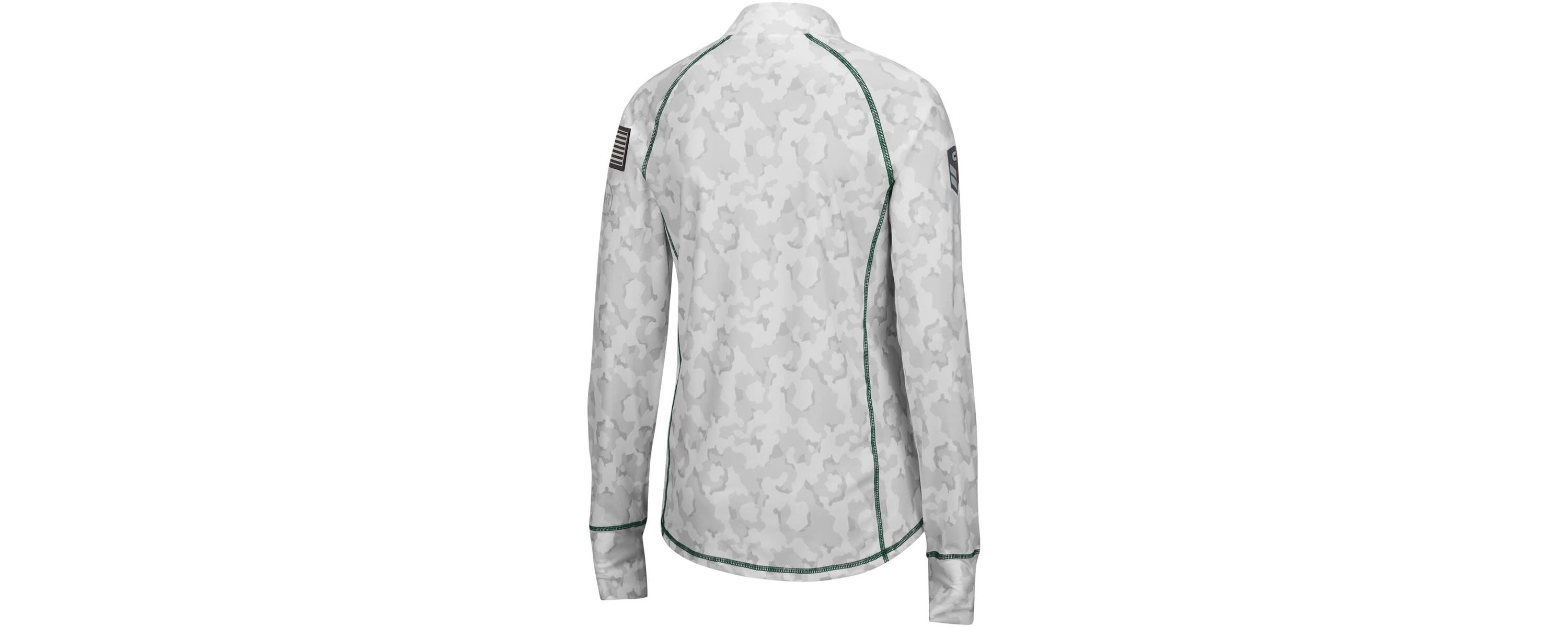 NCAA Baylor Bears OHT Military Appreciation Officer Arctic Lightweight Quarter-Zip Top
