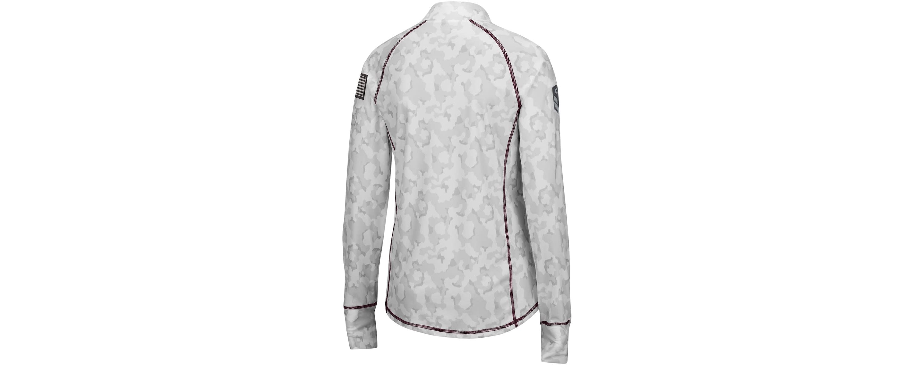 NCAA Mississippi State Bulldogs OHT Military Appreciation Officer Arctic Lightweight Quarter-Zip Top