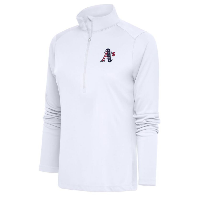 Oakland Athletics MLB Athletics Patriotic Tribute Half-Zip Pullover Top