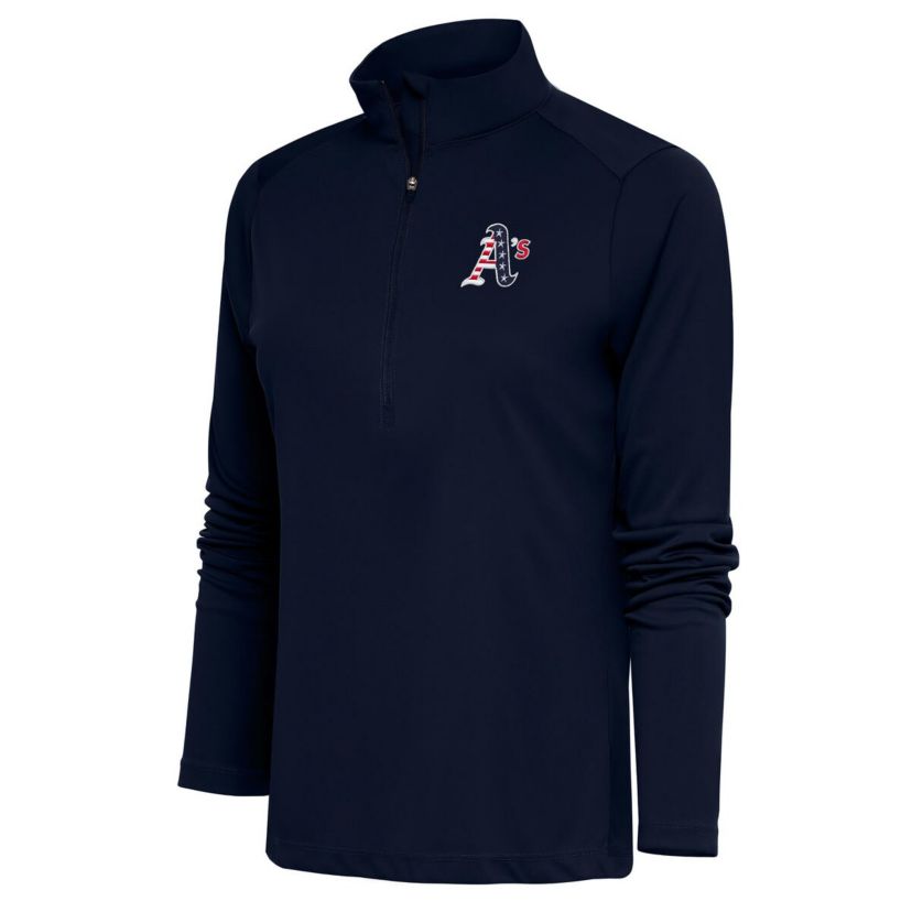 Oakland Athletics MLB Athletics Patriotic Tribute Half-Zip Pullover Top