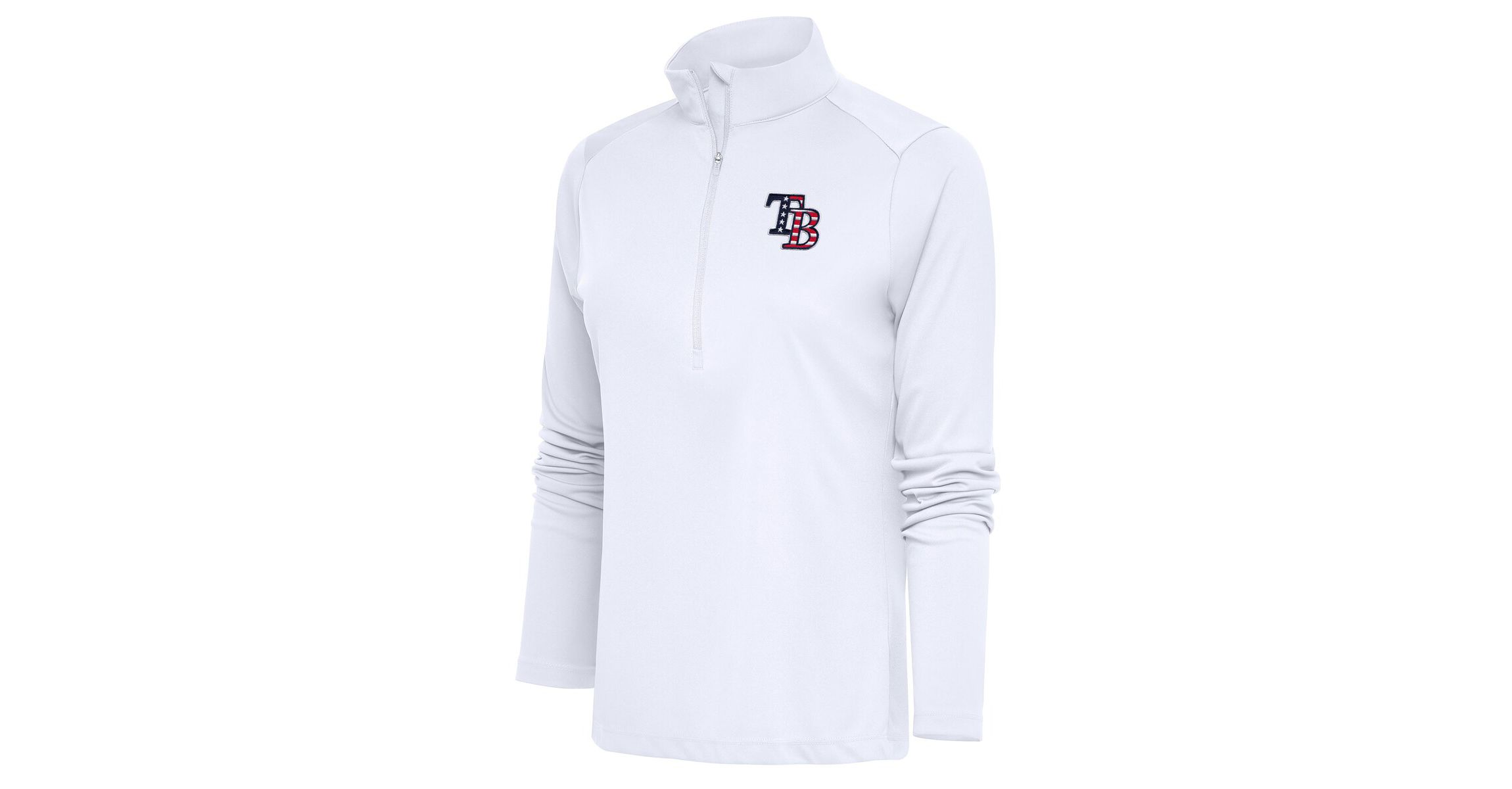 MLB Tampa Bay Rays Patriotic Tribute Half-Zip Pullover Top