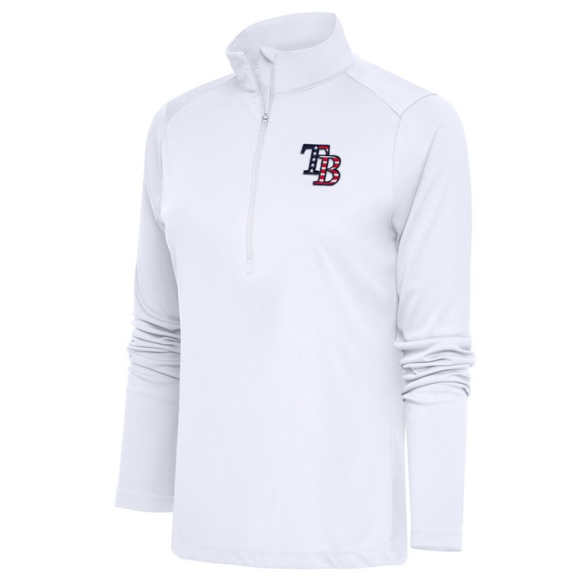MLB Tampa Bay Rays Patriotic Tribute Half-Zip Pullover Top