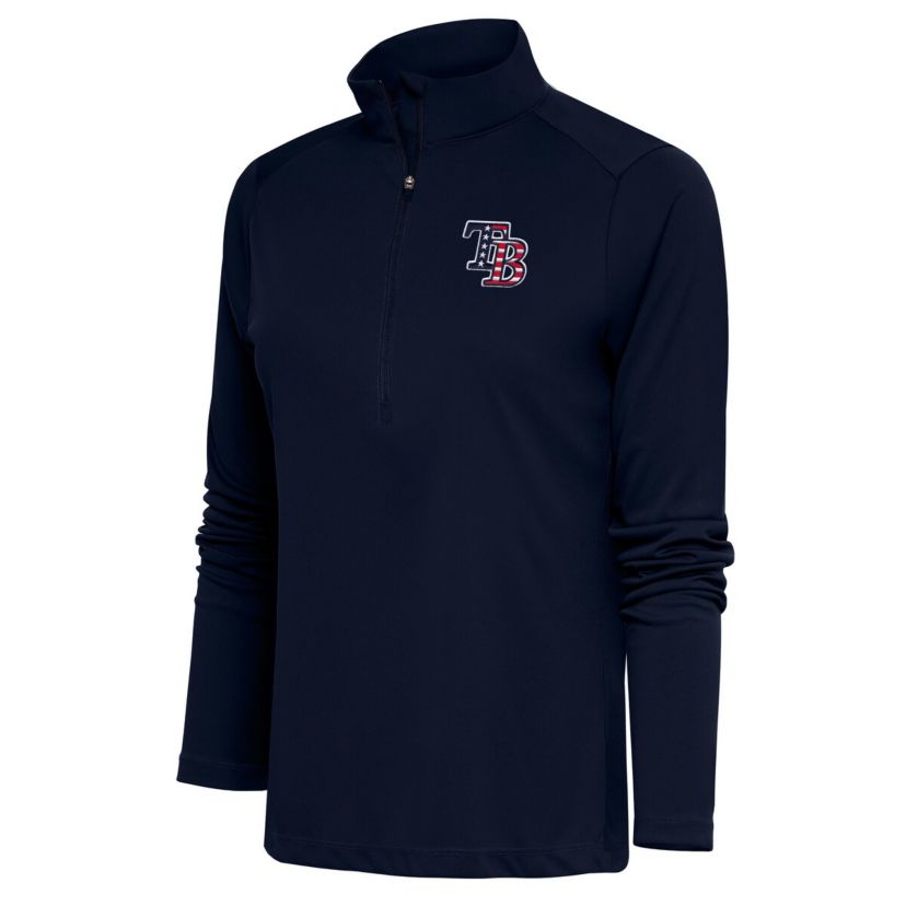 MLB Tampa Bay Rays Patriotic Tribute Half-Zip Pullover Top
