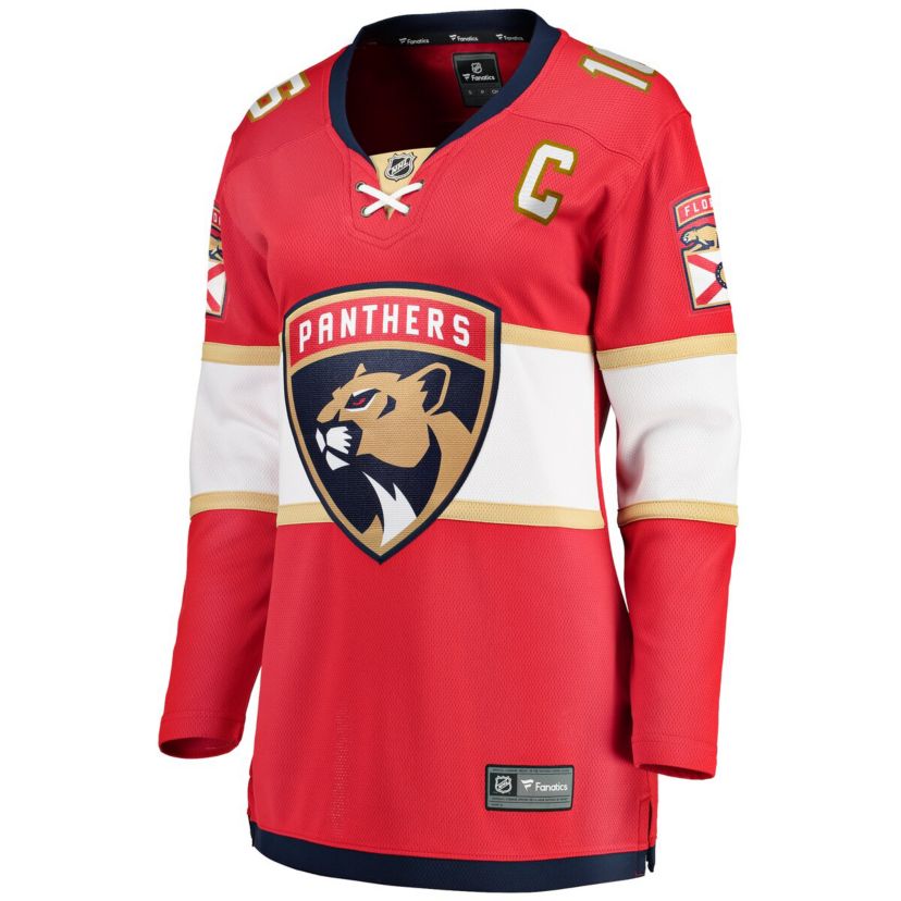 NHL Fanatics Aleksander Barkov Florida Panthers Captain Patch Home Breakaway Player Jersey