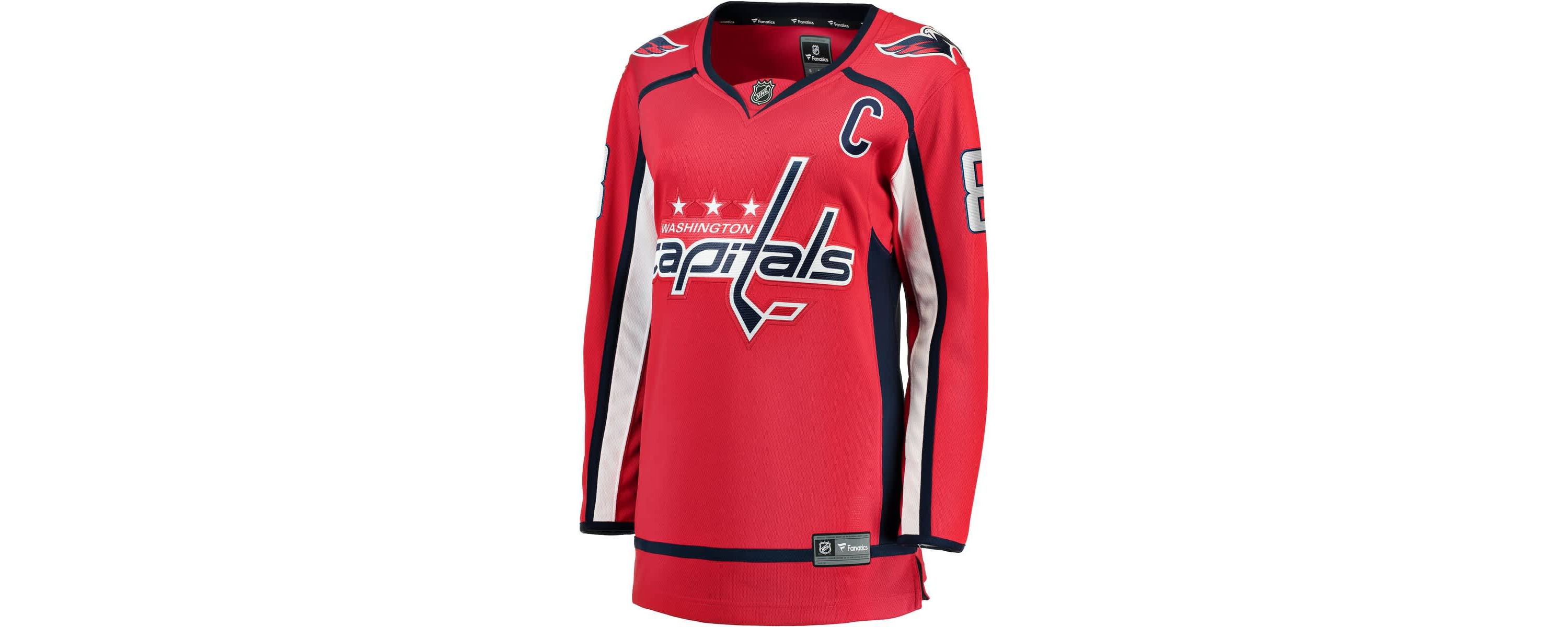 NHL Fanatics Alexander Ovechkin Washington Capitals Captain Patch Home Breakaway Player Jersey