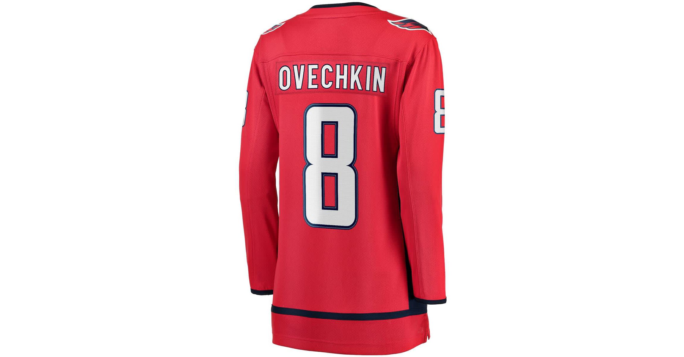 NHL Fanatics Alexander Ovechkin Washington Capitals Captain Patch Home Breakaway Player Jersey