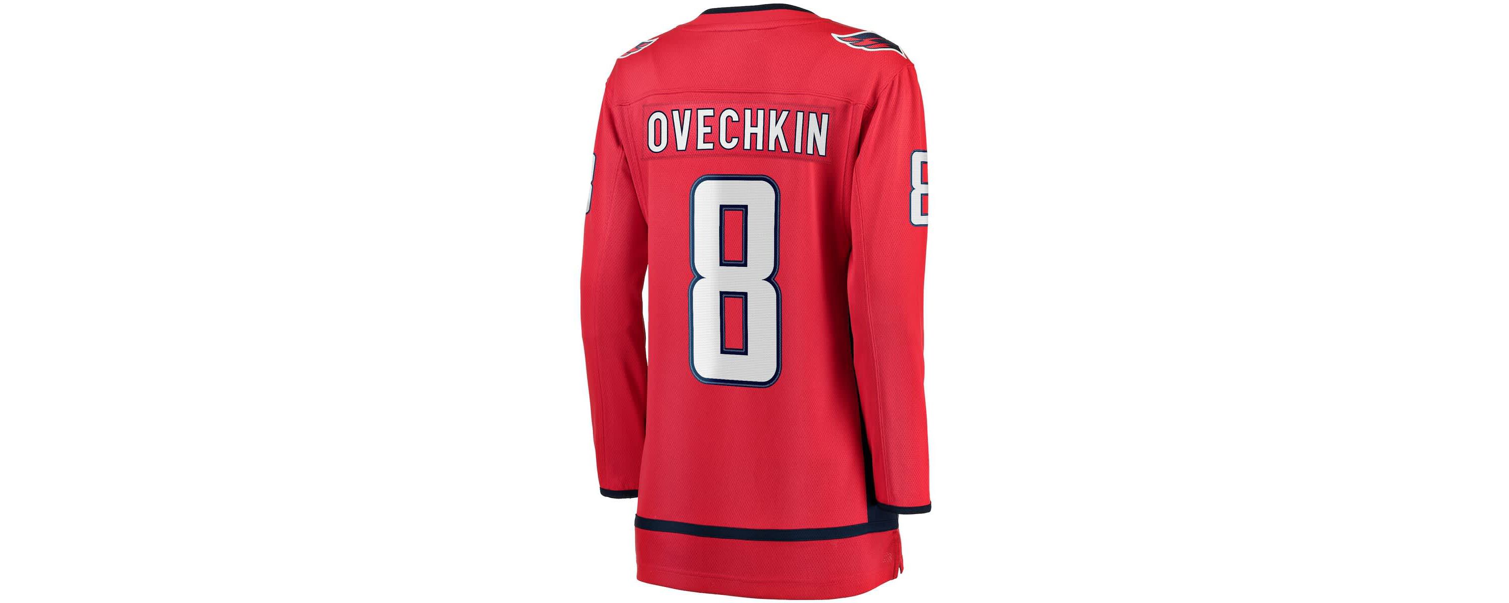 NHL Fanatics Alexander Ovechkin Washington Capitals Captain Patch Home Breakaway Player Jersey