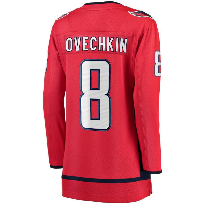 NHL Fanatics Alexander Ovechkin Washington Capitals Captain Patch Home Breakaway Player Jersey