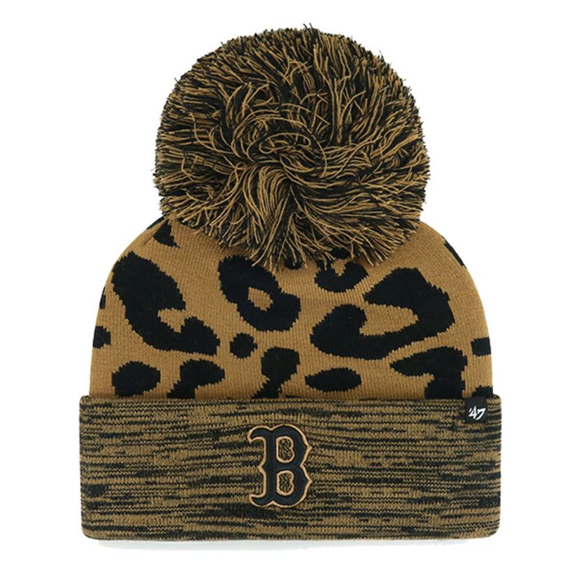 Boston Red Sox MLB Boston Sox Rosette Cuffed Knit Hat with Pom