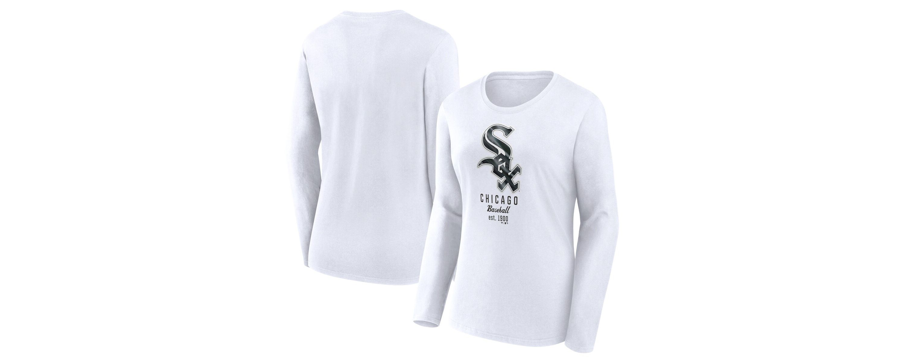 Chicago White Sox MLB Fanatics Chicago Sox Lightweight Fitted Long Sleeve T-Shirt