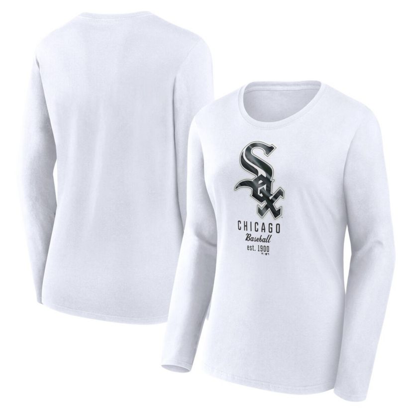 Chicago White Sox MLB Fanatics Chicago Sox Lightweight Fitted Long Sleeve T-Shirt