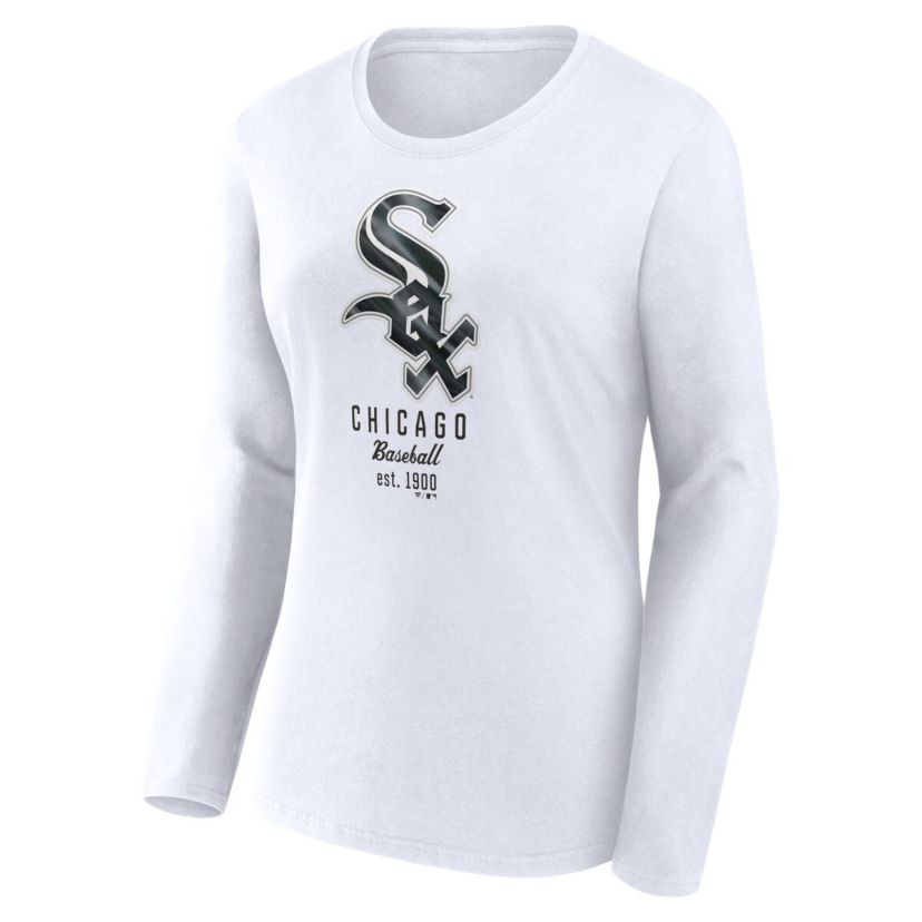 Chicago White Sox MLB Fanatics Chicago Sox Lightweight Fitted Long Sleeve T-Shirt