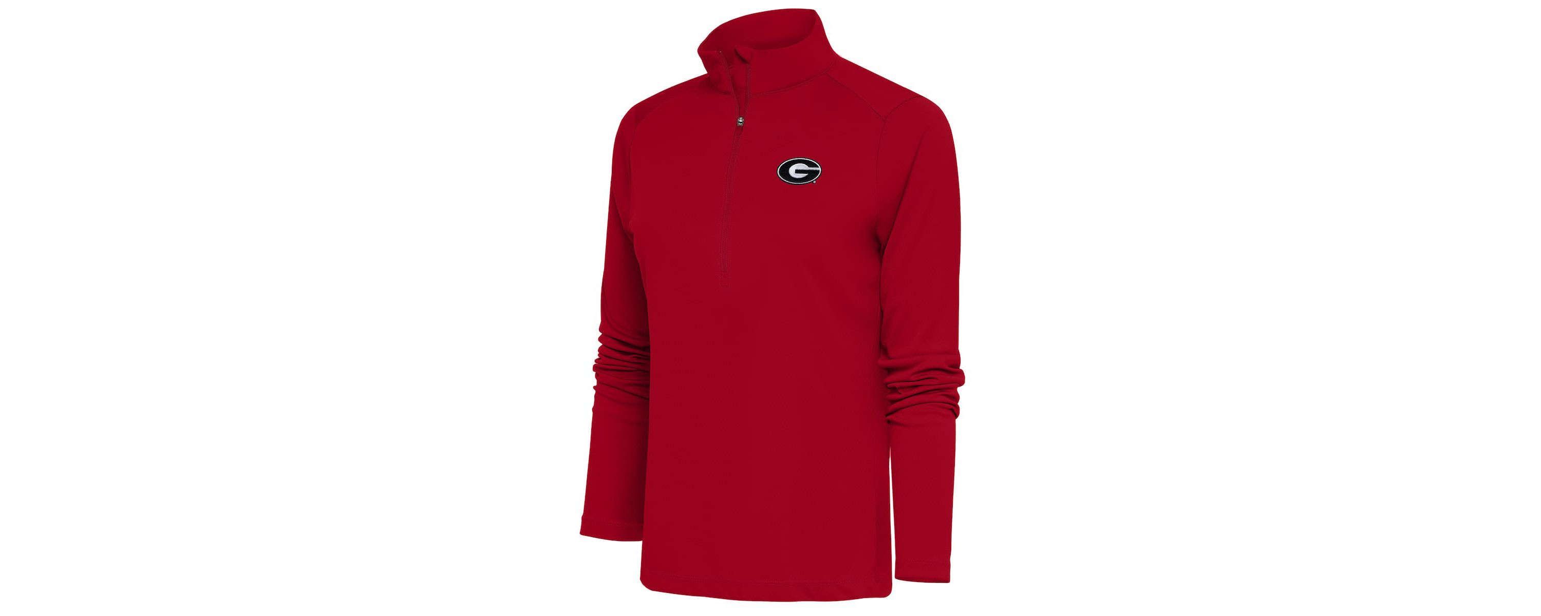 NCAA Georgia Bulldogs Tribute Half-Zip Pullover Top