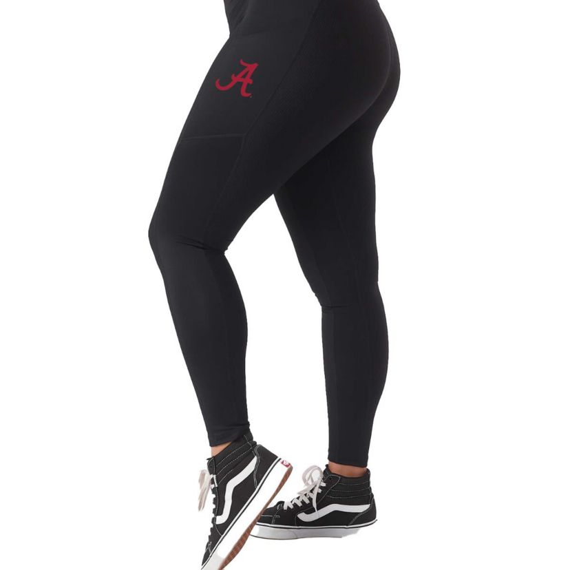 Alabama Crimson Tide NCAA Alabama Tide 7/8 Mixed Media Pocket iLeggings