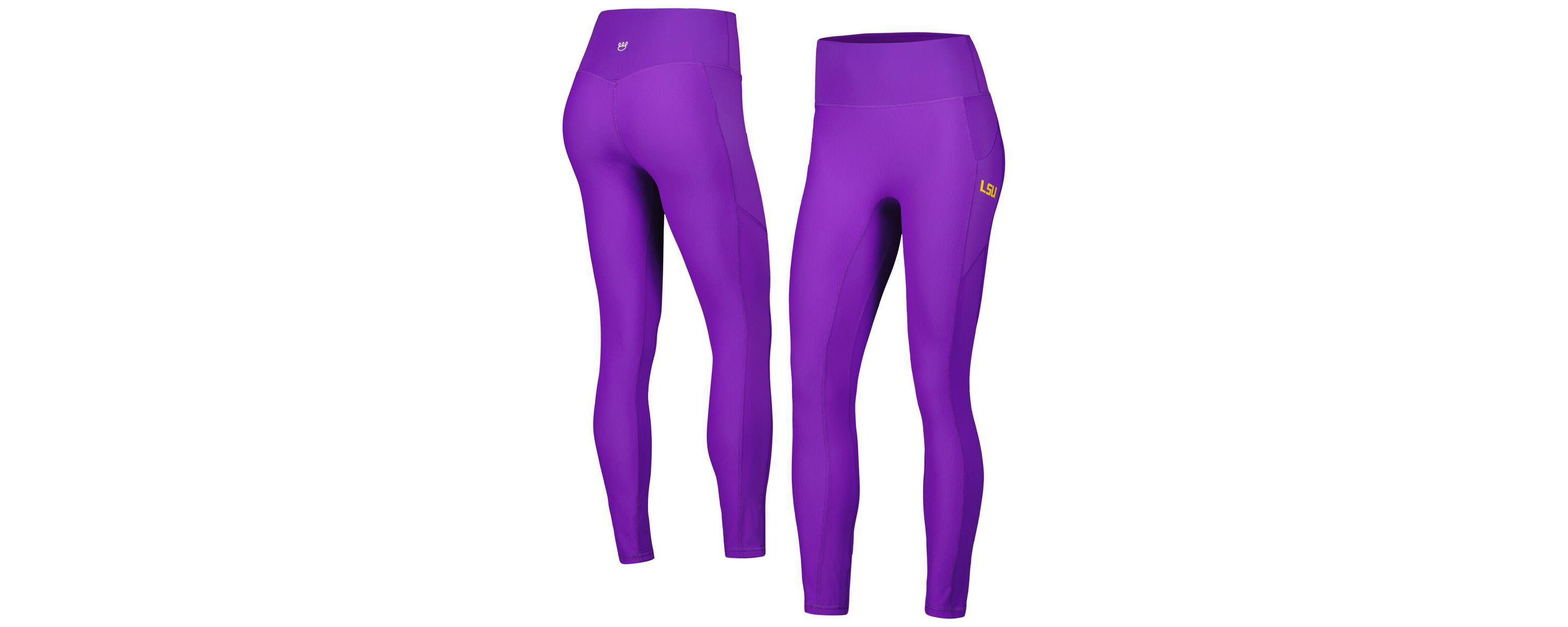 NCAA LSU Tigers 7/8 Mixed Media Pocket iLeggings