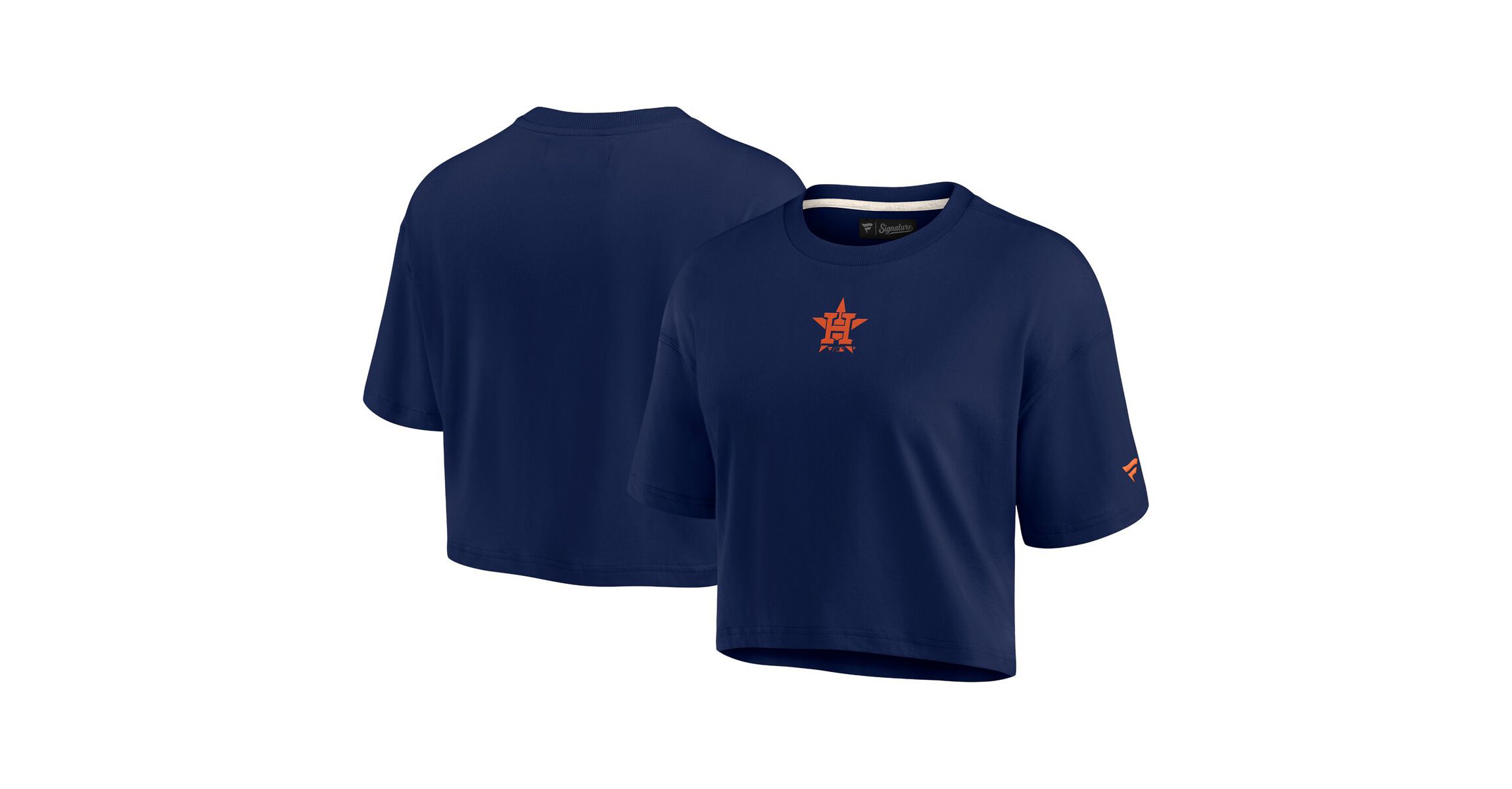 MLB Fanatics Houston Astros Elements Super Soft Boxy Cropped T-Shirt