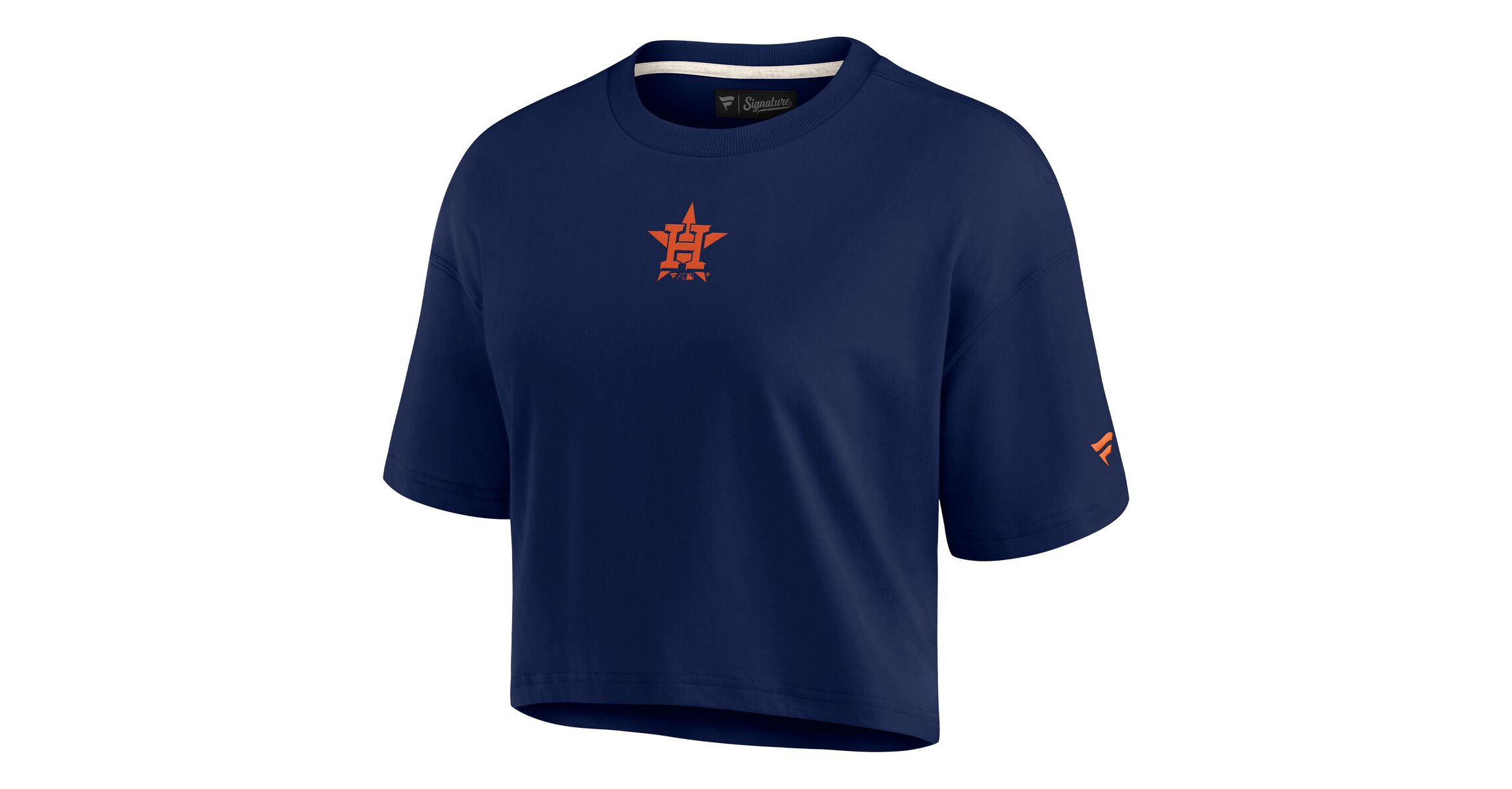 MLB Fanatics Houston Astros Elements Super Soft Boxy Cropped T-Shirt