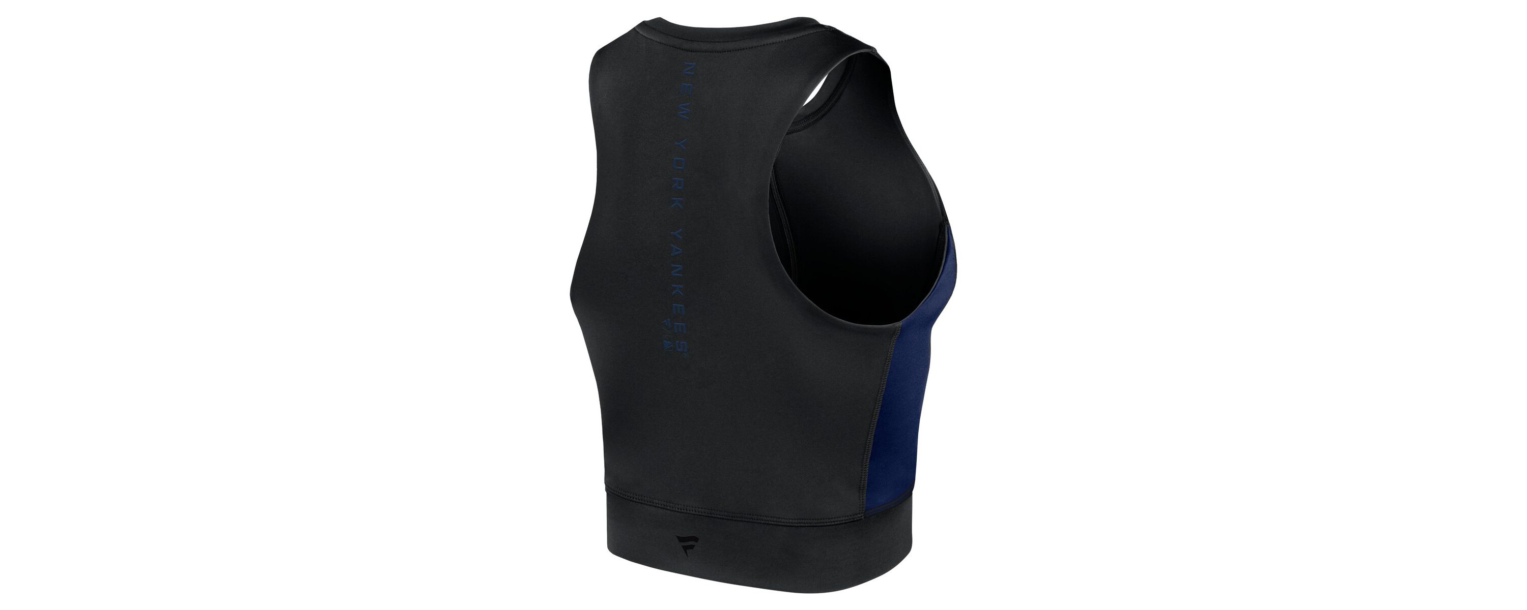 MLB Fanatics New York Yankees Studio Half-Zip Fitted Gym Tank Top