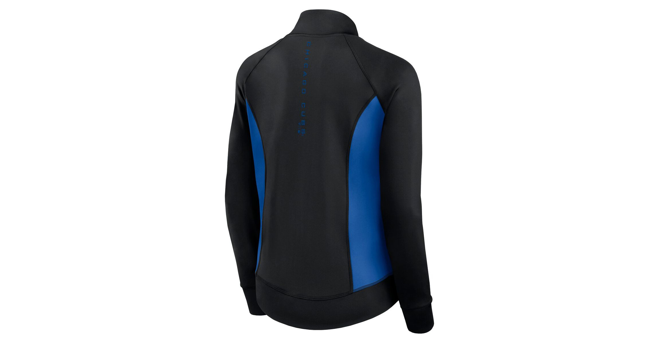 MLB Fanatics Chicago Cubs Studio Fitted Full-Zip Gym Track Jacket