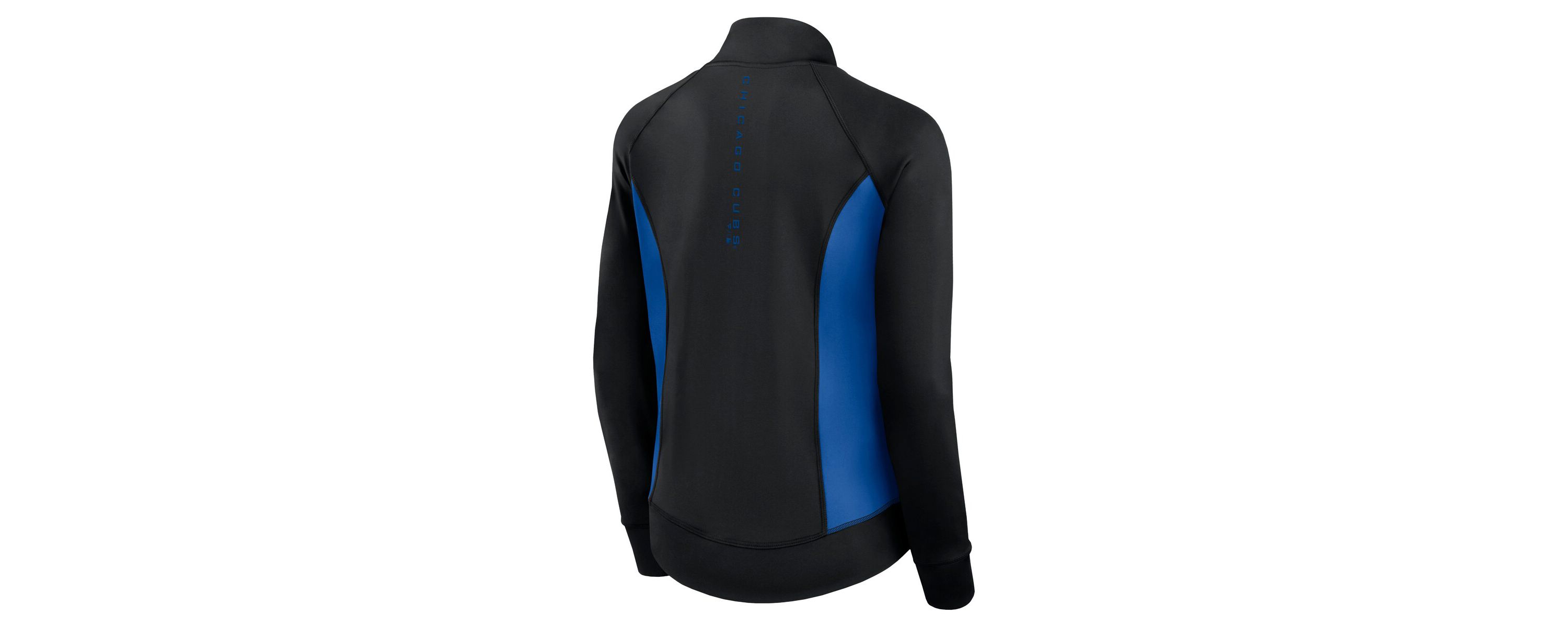 MLB Fanatics Chicago Cubs Studio Fitted Full-Zip Gym Track Jacket