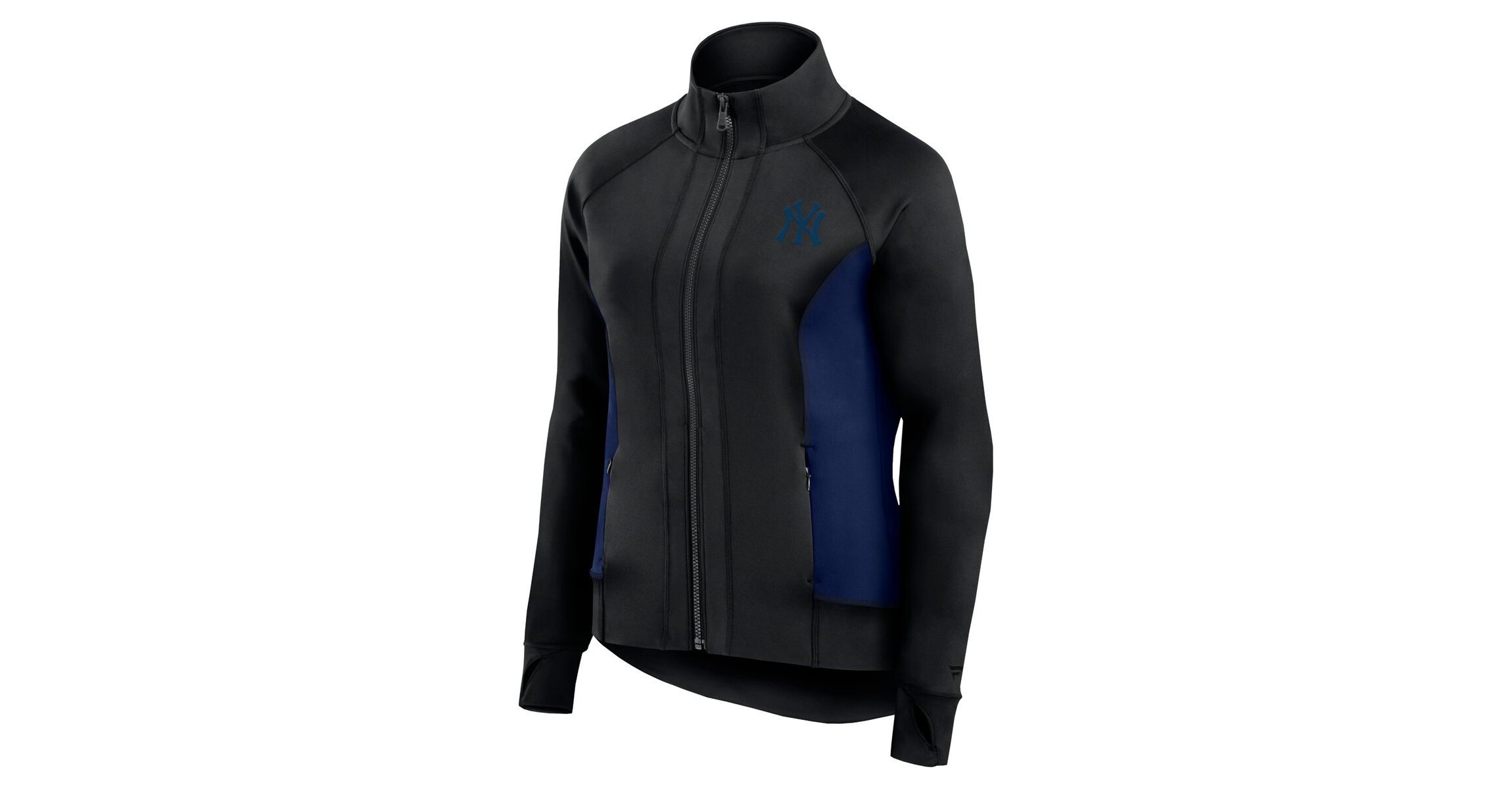 MLB Fanatics New York Yankees Studio Fitted Full-Zip Gym Track Jacket