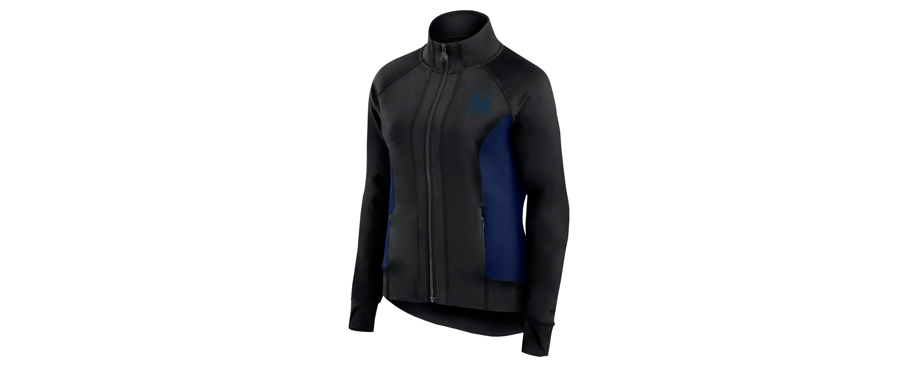 MLB Fanatics New York Yankees Studio Fitted Full-Zip Gym Track Jacket