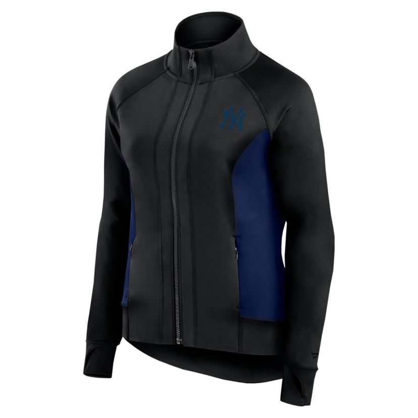 MLB Fanatics New York Yankees Studio Fitted Full-Zip Gym Track Jacket