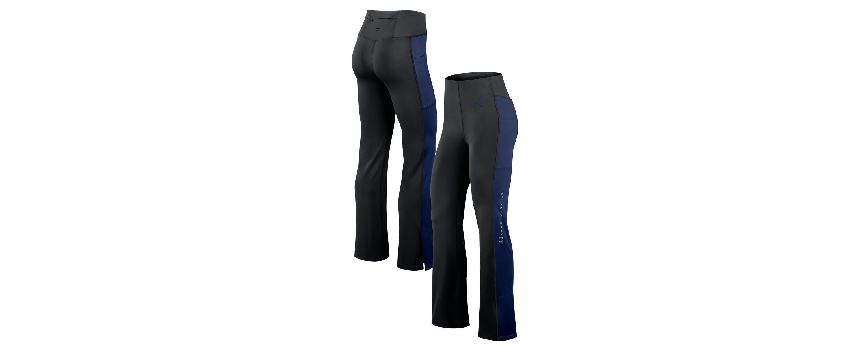 MLB Fanatics Atlanta Braves Studio Fitted Flared Leggings