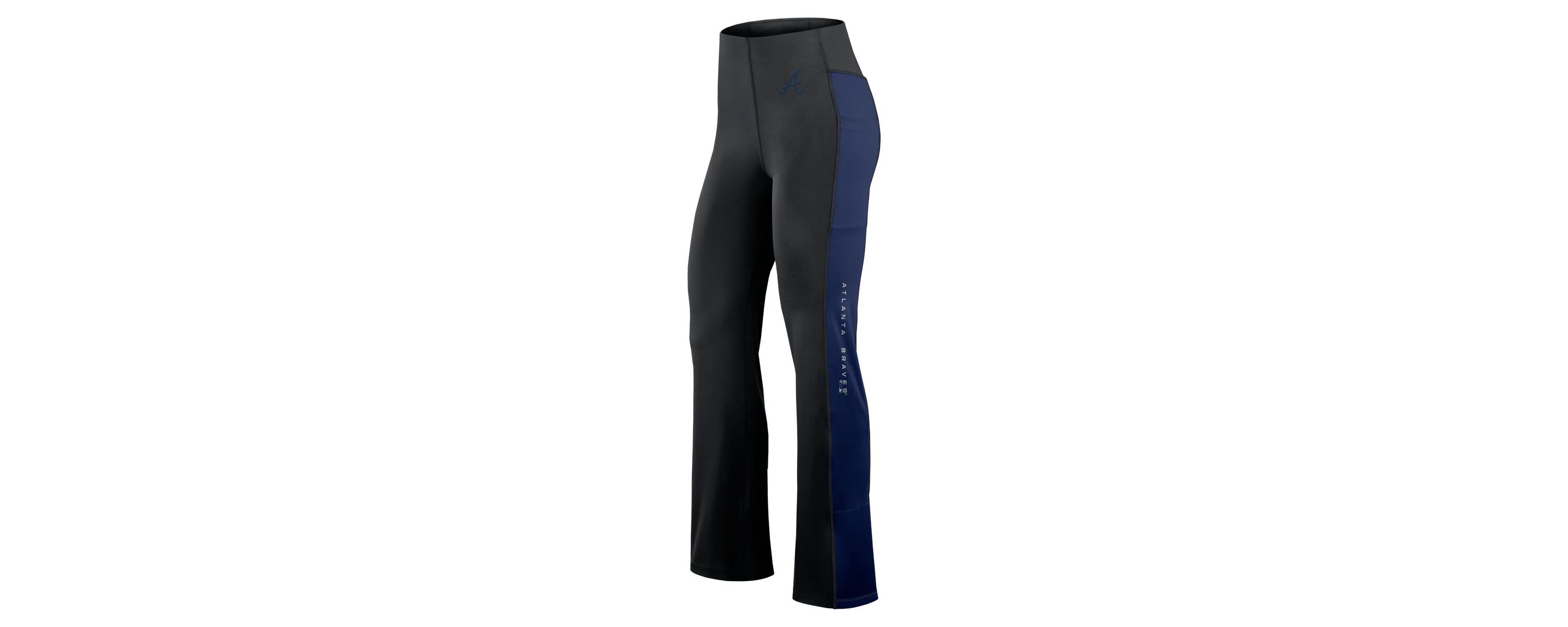 MLB Fanatics Atlanta Braves Studio Fitted Flared Leggings