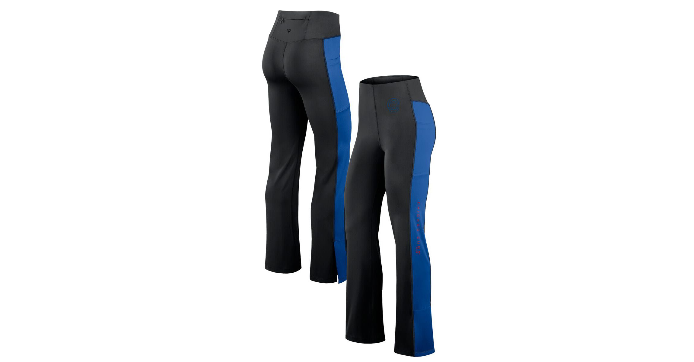 MLB Fanatics Chicago Cubs Studio Fitted Flared Leggings