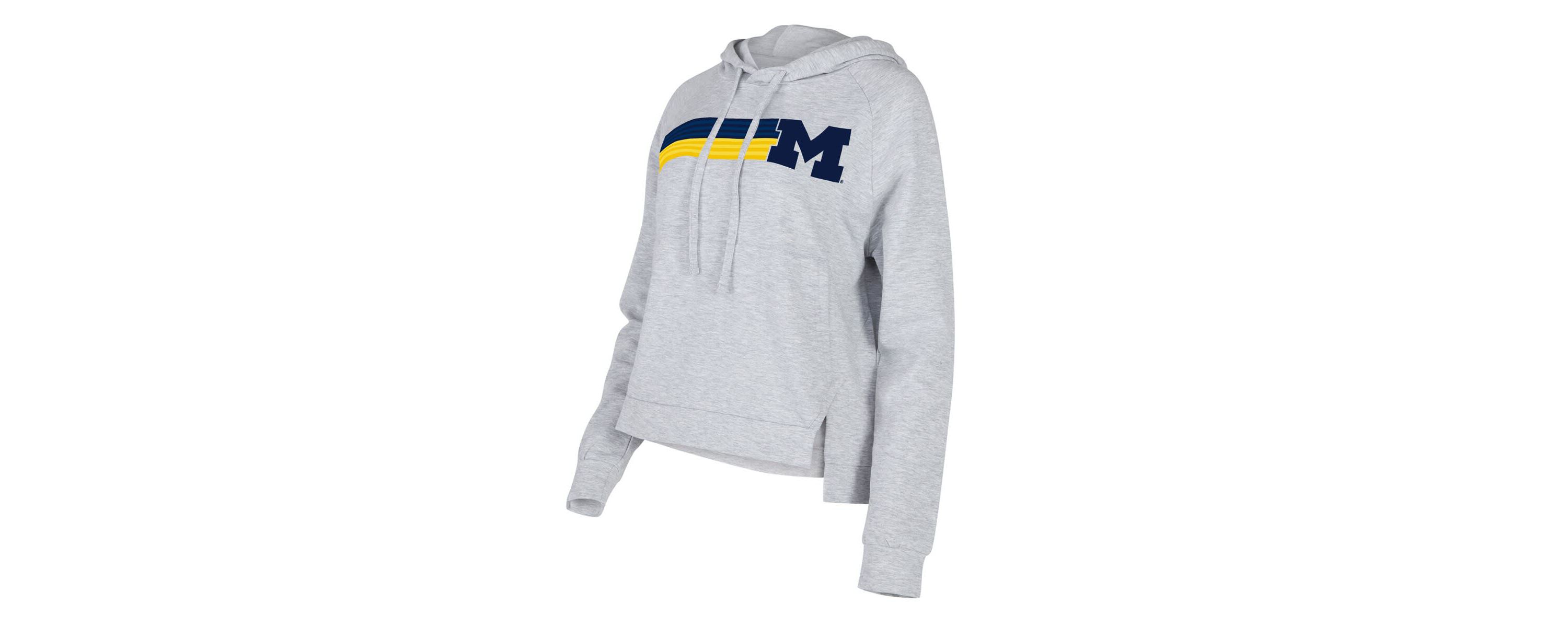 NCAA Michigan Wolverines Cedar Tri-Blend Raglan Pullover Hoodie