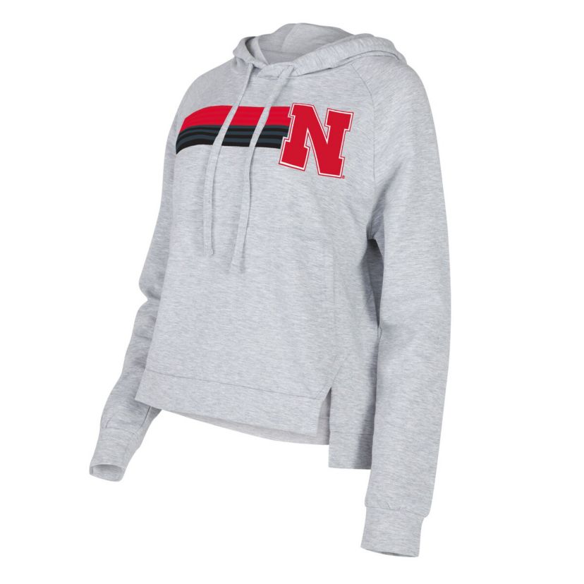 NCAA Nebraska Huskers Cedar Tri-Blend Raglan Pullover Hoodie