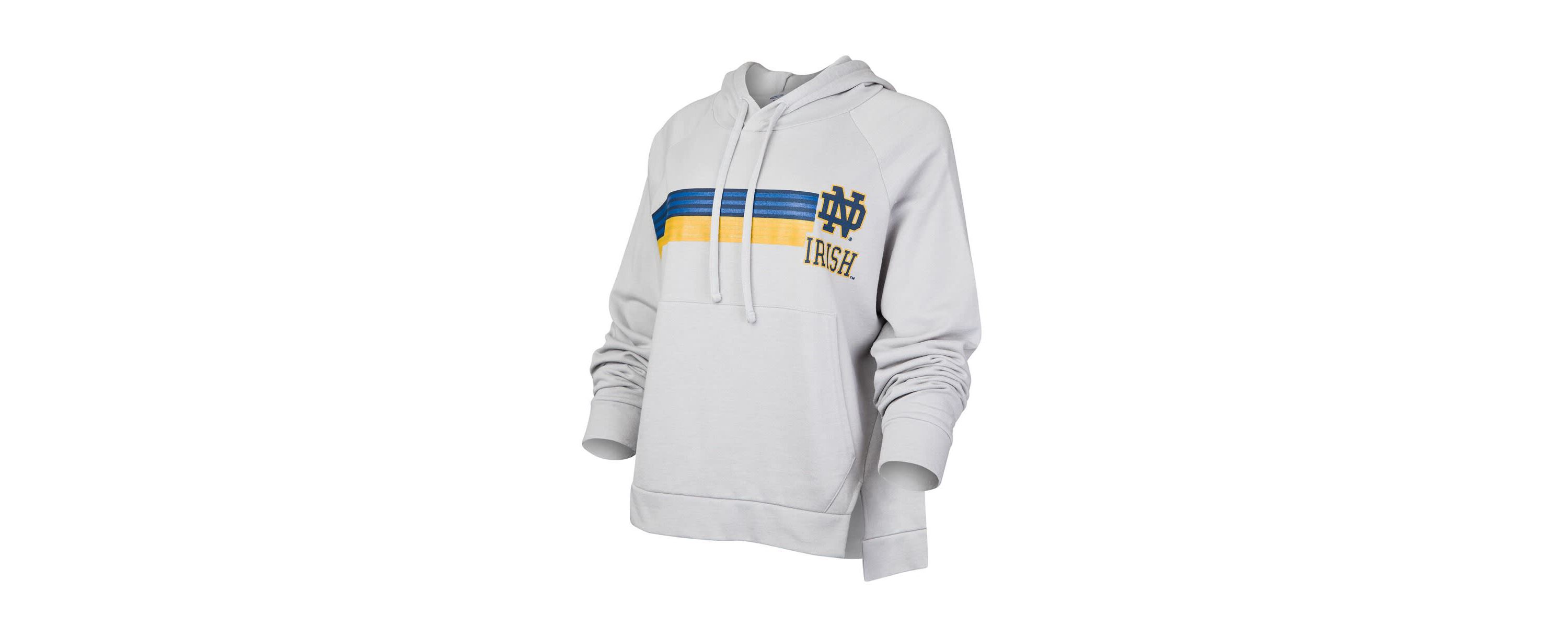NCAA Notre Dame Fighting Irish Cedar Tri-Blend Raglan Pullover Hoodie