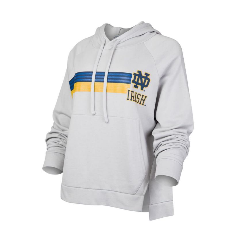 NCAA Notre Dame Fighting Irish Cedar Tri-Blend Raglan Pullover Hoodie