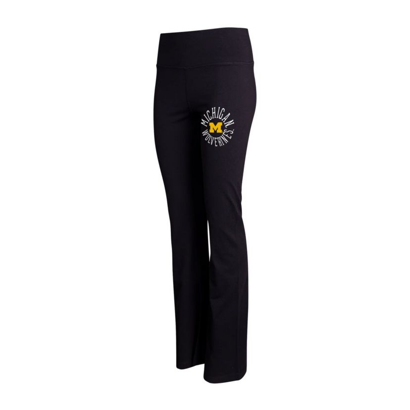 NCAA Michigan Wolverines Enclave Tri-Blend Flared Leggings