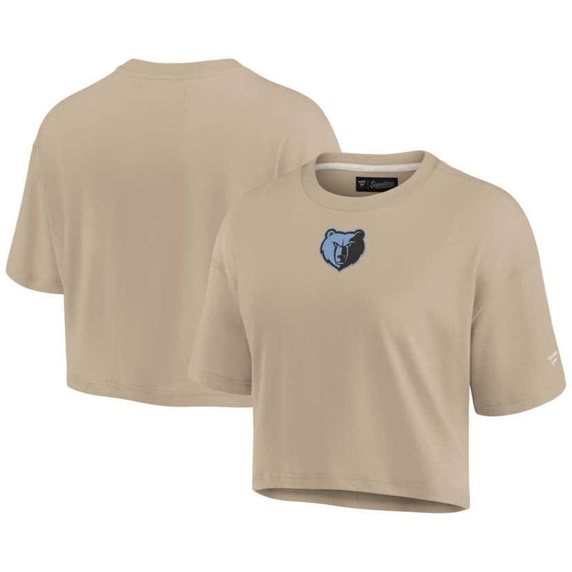 NBA Fanatics Memphis Grizzlies Elements Super Soft Boxy Cropped T-Shirt