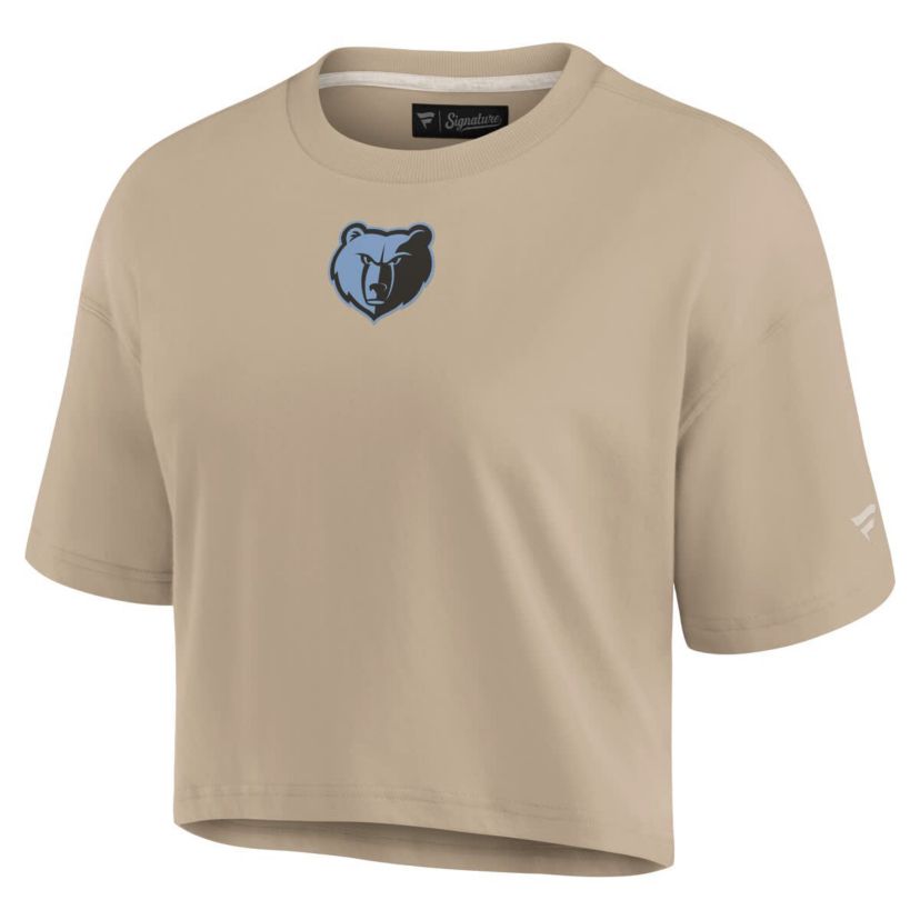 NBA Fanatics Memphis Grizzlies Elements Super Soft Boxy Cropped T-Shirt