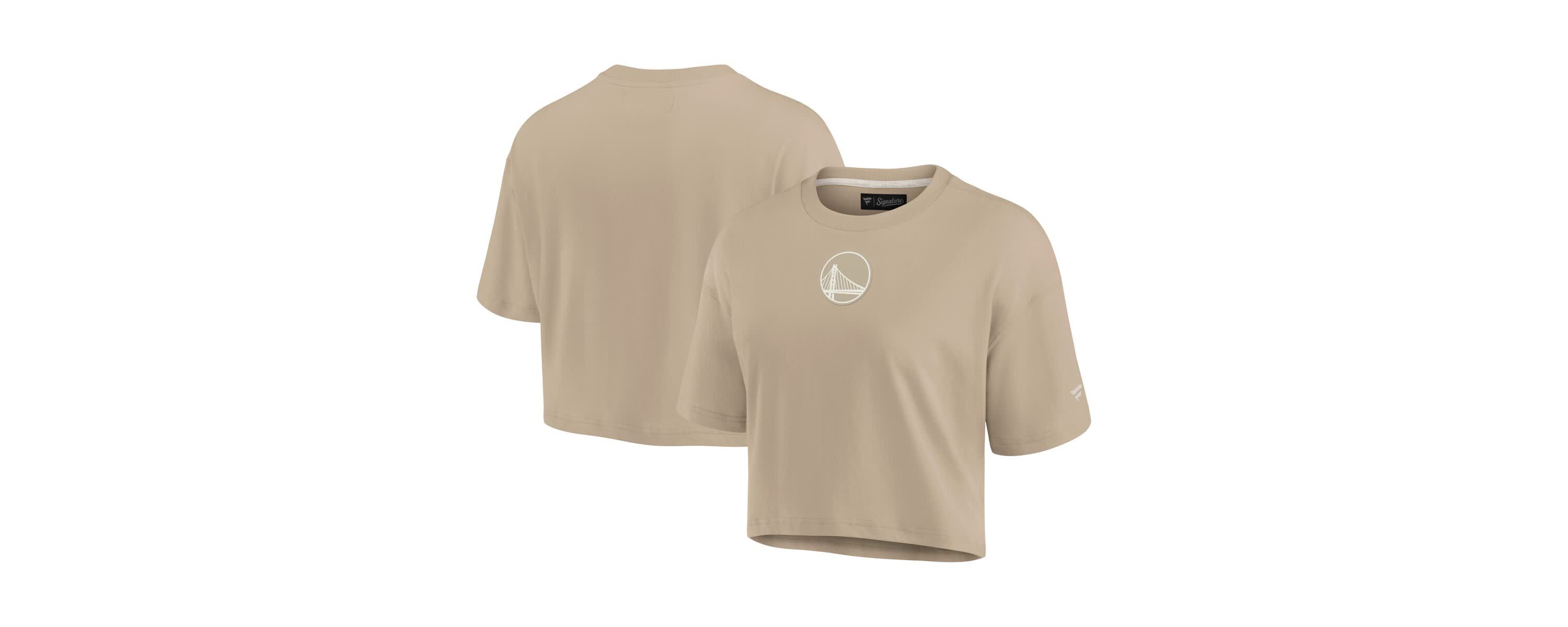 NBA Fanatics Golden State Warriors Elements Super Soft Boxy Cropped T-Shirt