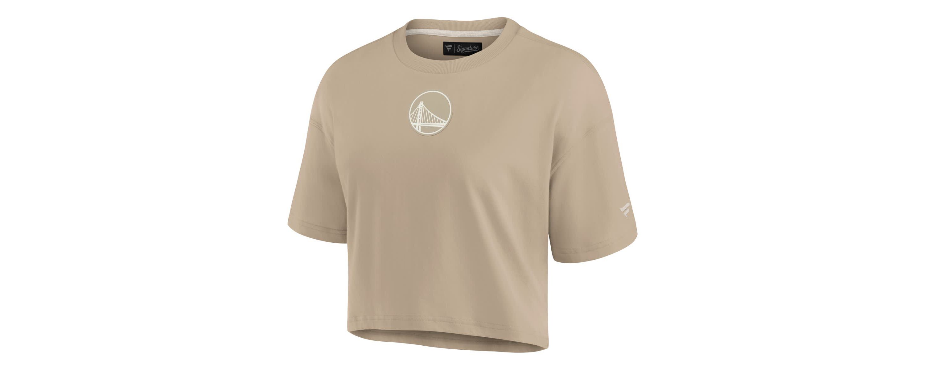 NBA Fanatics Golden State Warriors Elements Super Soft Boxy Cropped T-Shirt