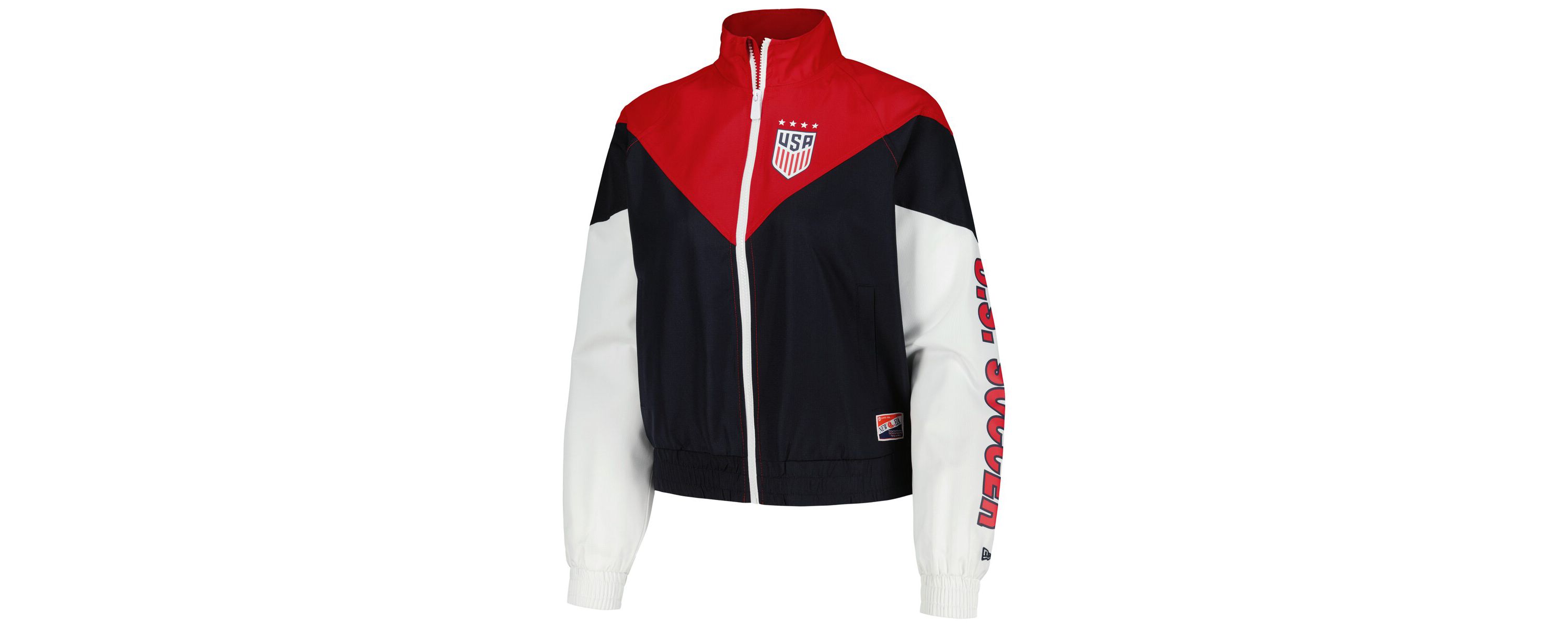 Olympics 5th & Ocean by USWNT Cropped Full-Zip Windbreaker Jacket