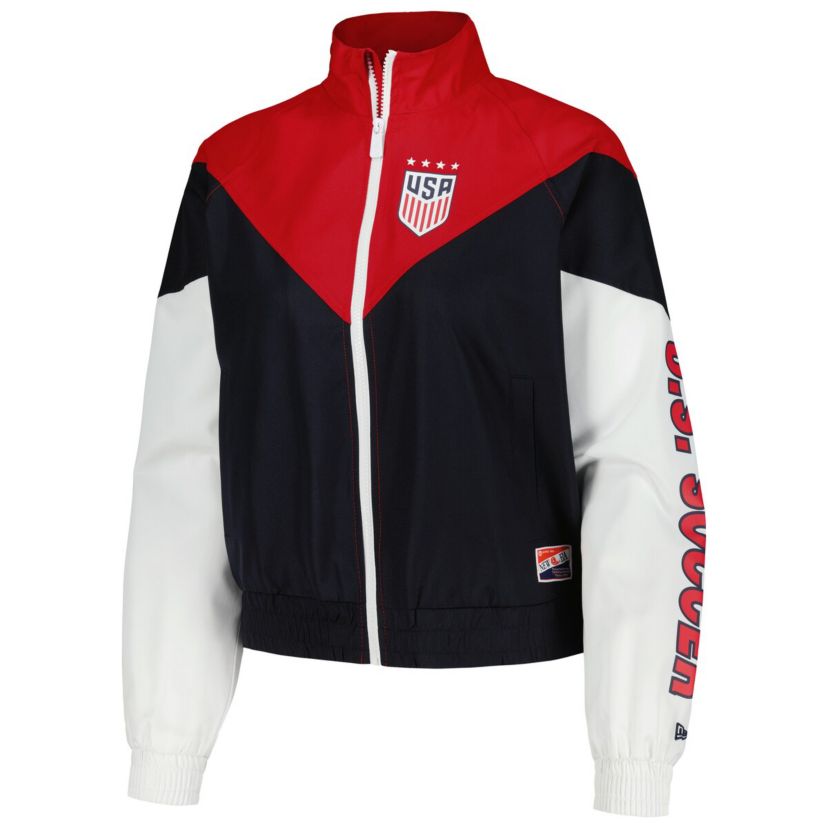 Olympics 5th & Ocean by USWNT Cropped Full-Zip Windbreaker Jacket