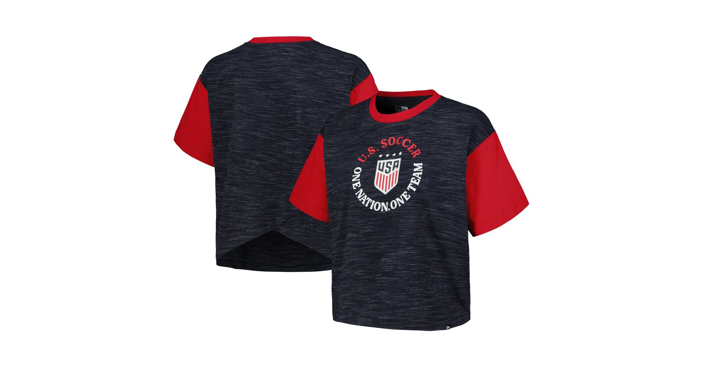 USWNT Athletic Cross Back Cropped T-Shirt by 5th & Ocean