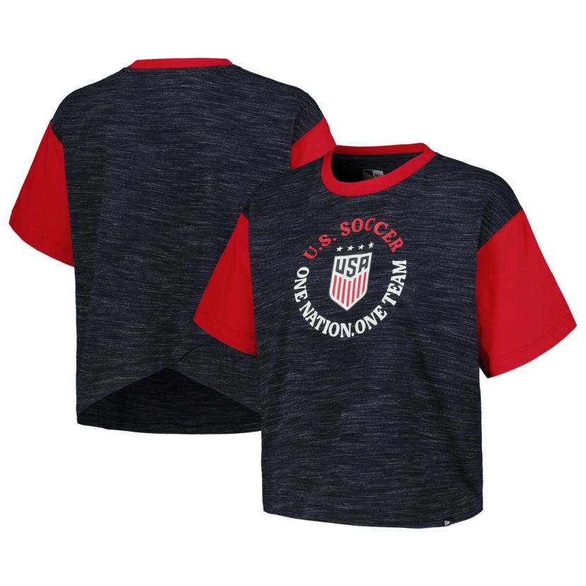USWNT Athletic Cross Back Cropped T-Shirt by 5th & Ocean